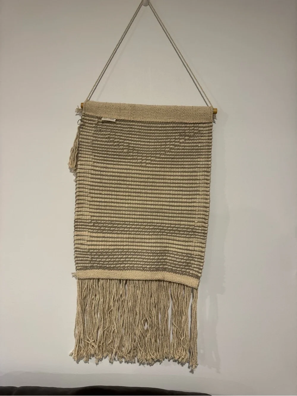 Neutral Cream Macrame Wall Hanging - Brand